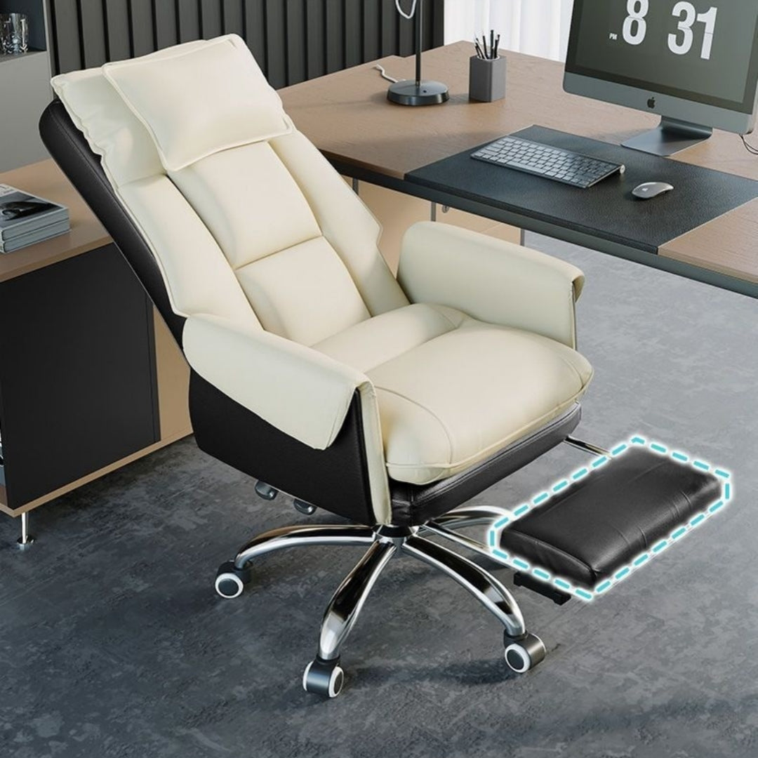 Ergonomischer Bürostuhl mit Kopf- und Fussstütze