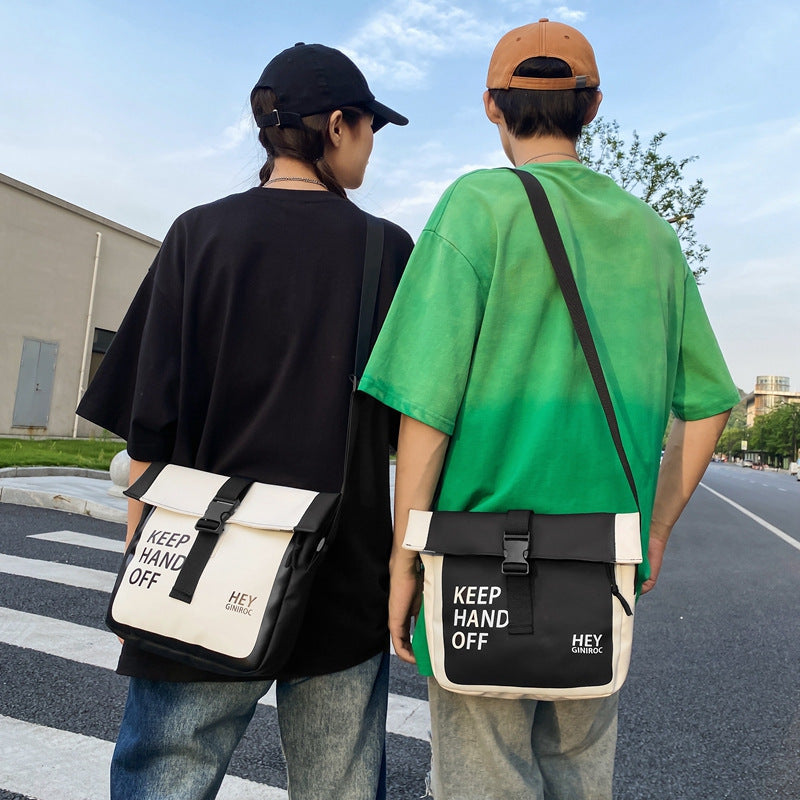 Nylon Umhängetasche mit Buchstabenmuster | LuxeStyle