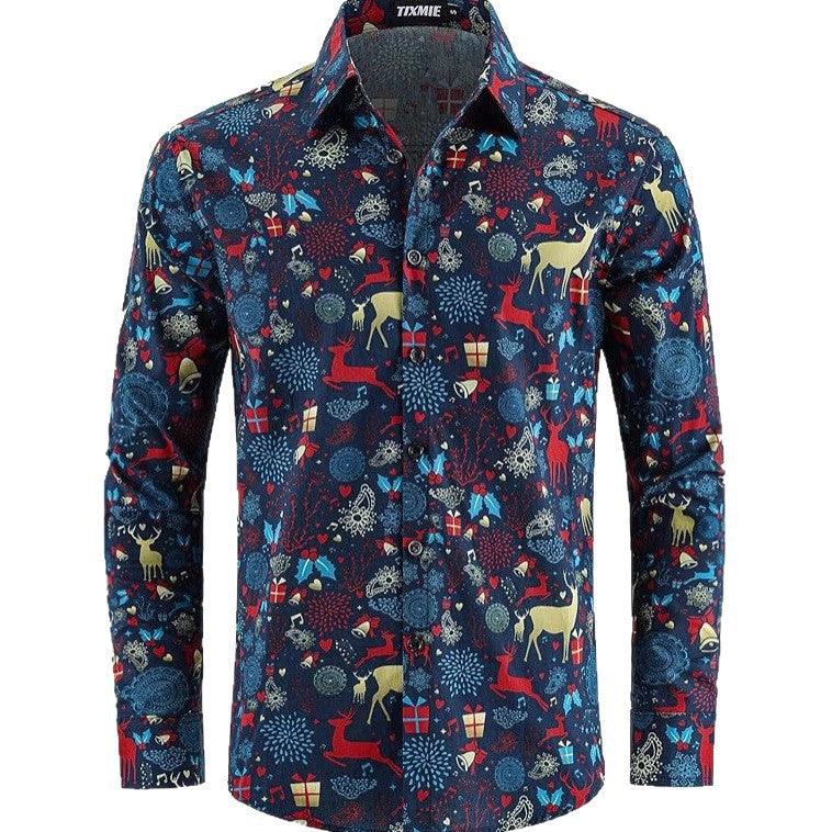 Herren Langarmhemd "Beach Floral" – Bild 7 | LuxeStyle