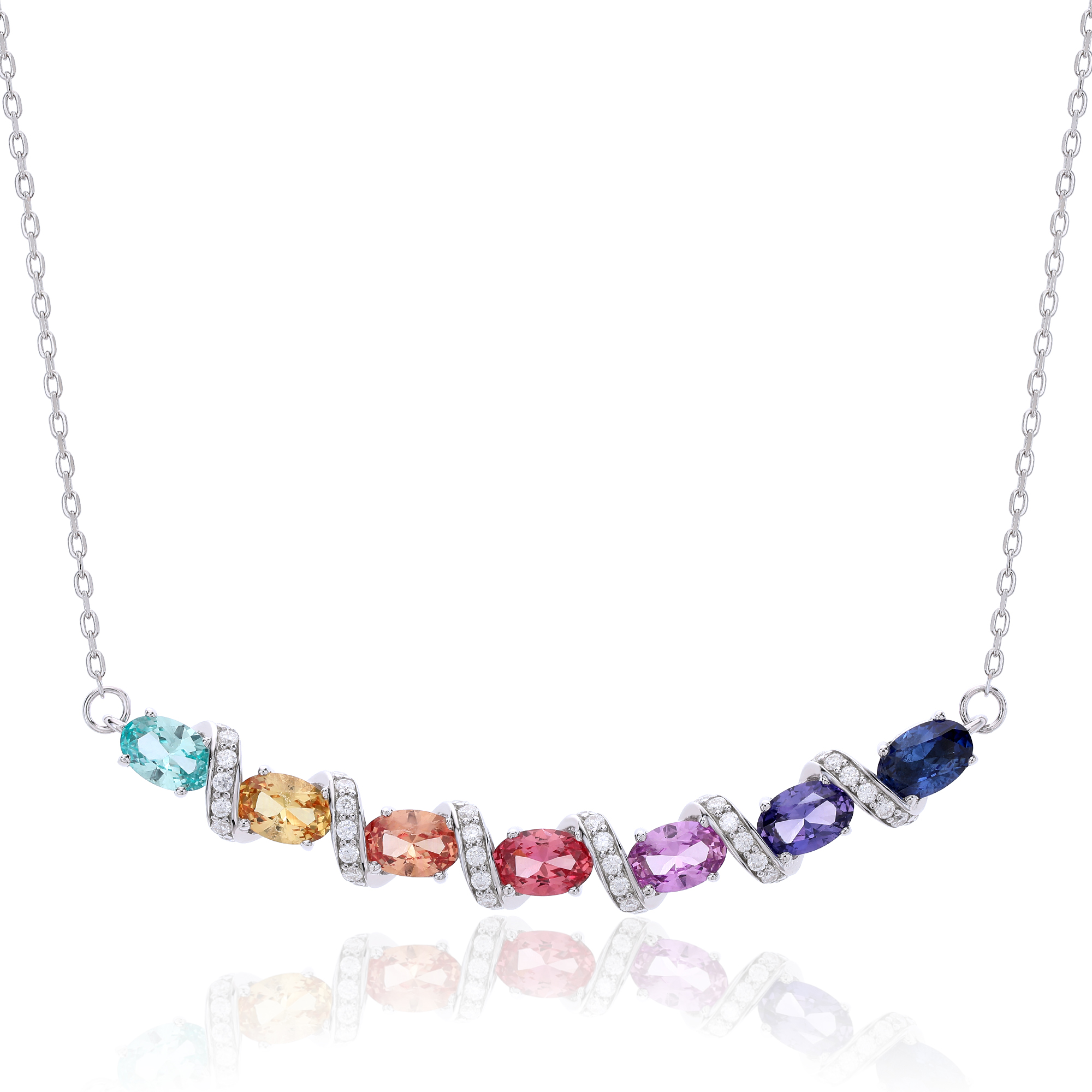 Moissanite-Kette Aurora GRA-Zertifikat