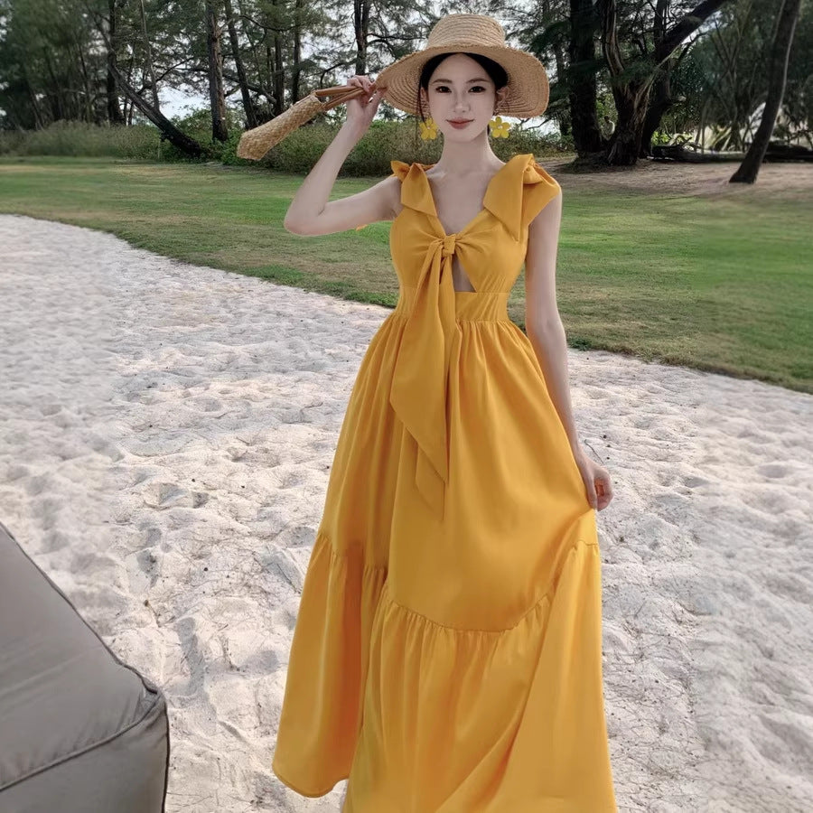 Rückenfreies Trägerkleid für Damen – Bild 3 | LuxeStyle
