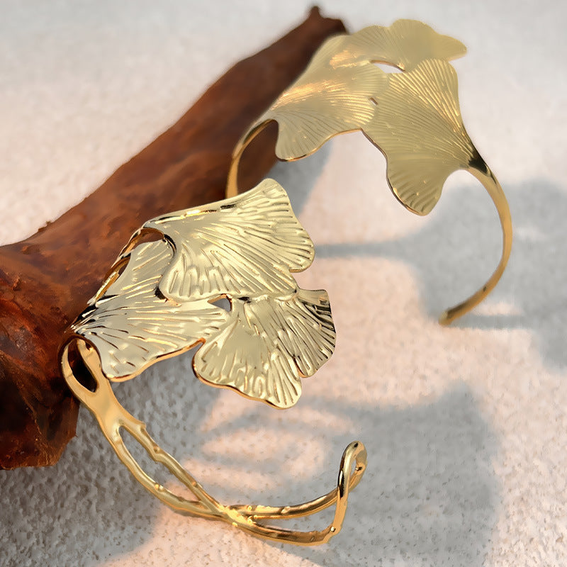 Vintage-Ginkgo-Blatt Armband