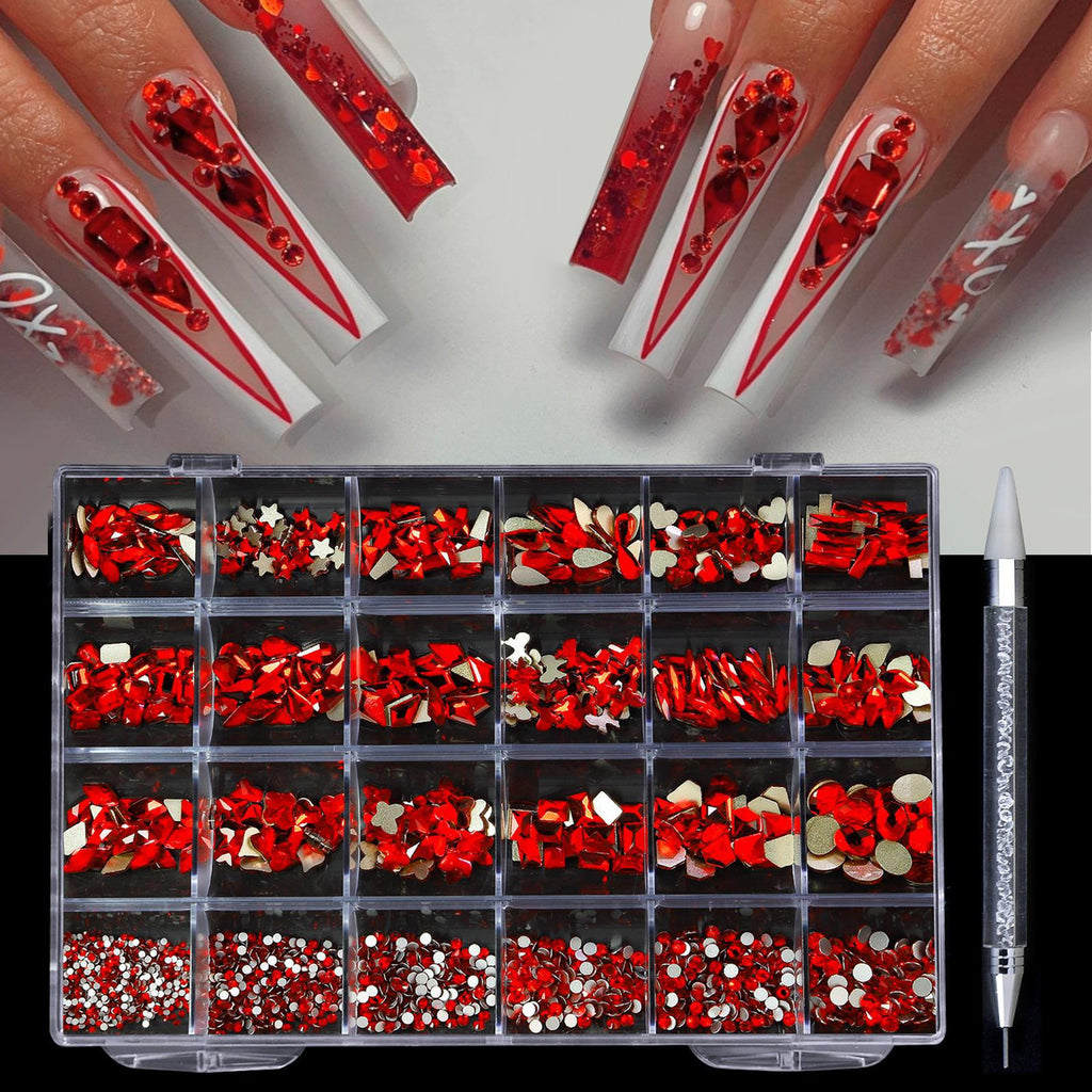 Maniküre Diamant-Schmuckset, 24 Fächer