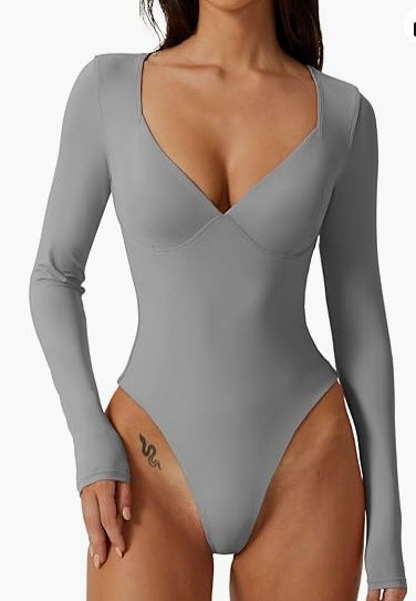 Elegante Damen T-back Strumpfanzug