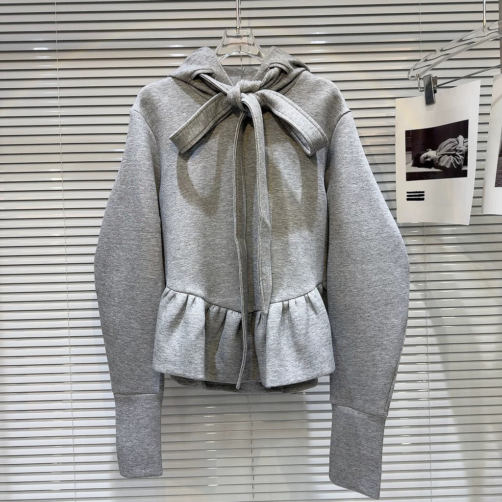 Mädchen Kapuzenpullover mit Schleife – Bild 6 | LuxeStyle