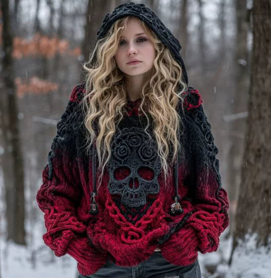 Vintage-Print Pullover