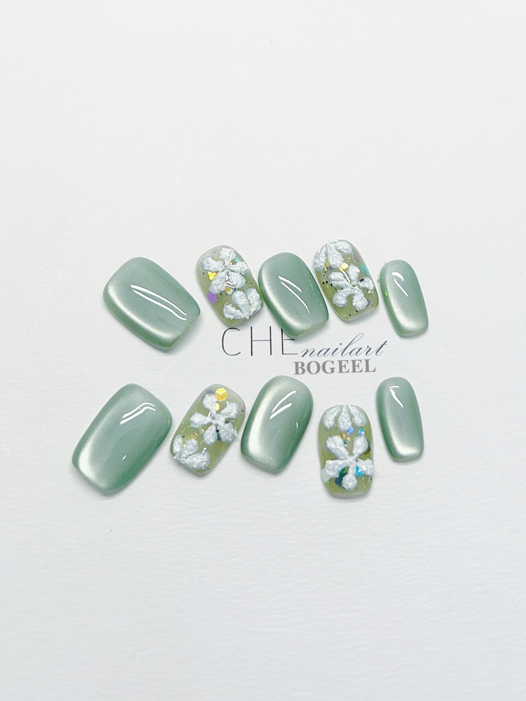 3D-Blumen Nagelaufkleber