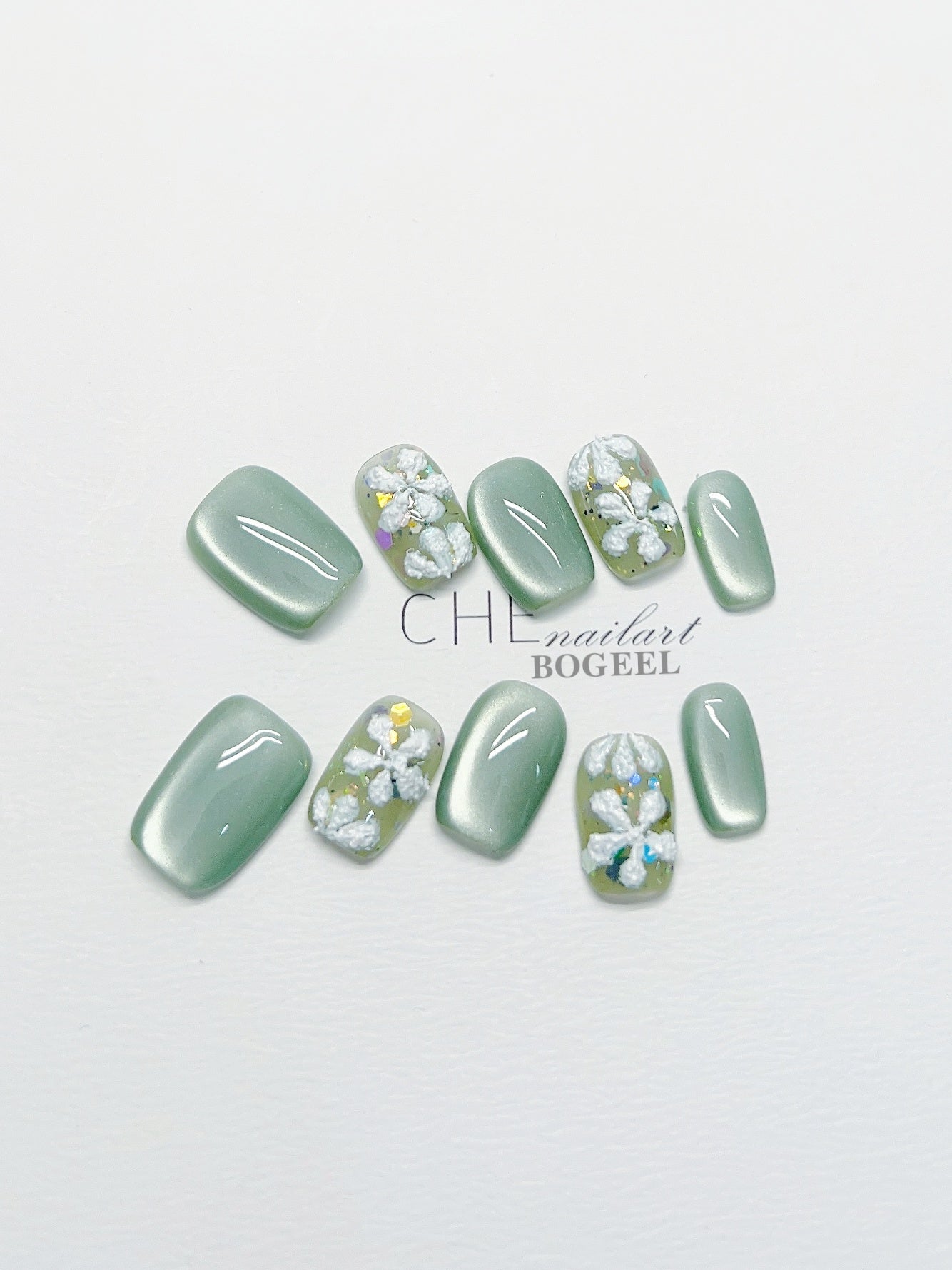 3D-Blumen Nagelaufkleber