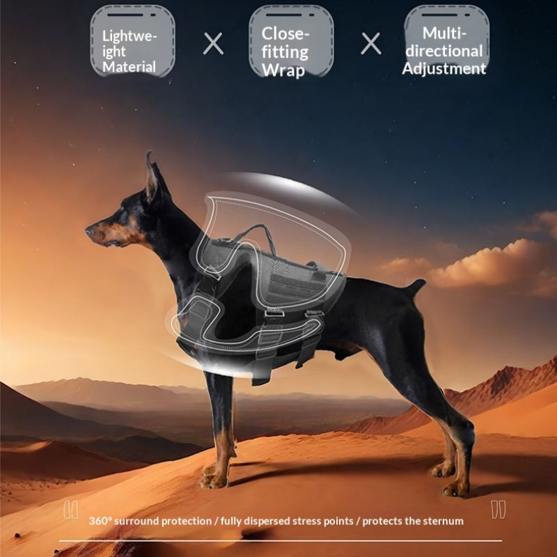 Taktisches Hundegeschirr mit Multifunktionsleine | LuxeStyle