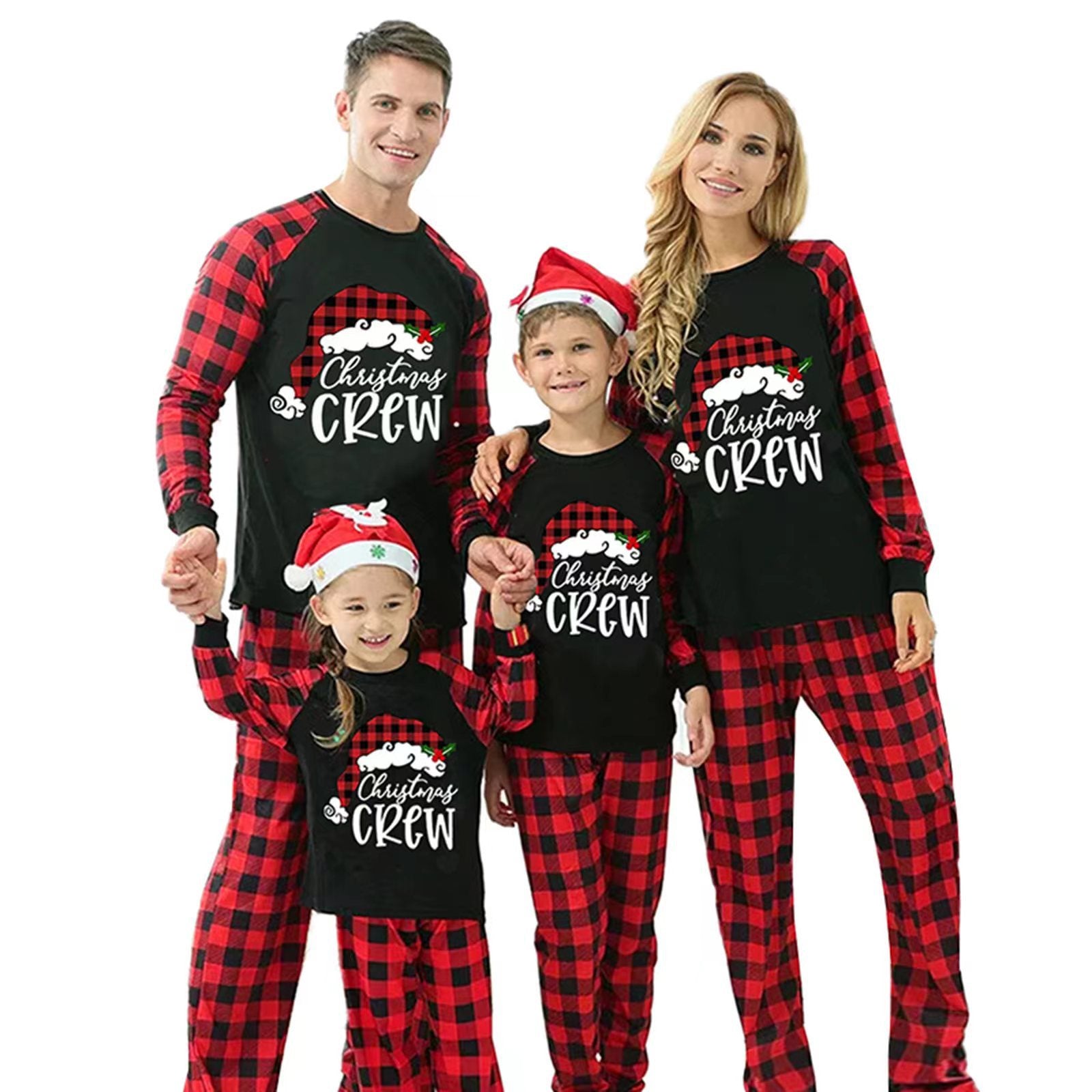 Kariertes Pyjama-Set für die ganze Familie