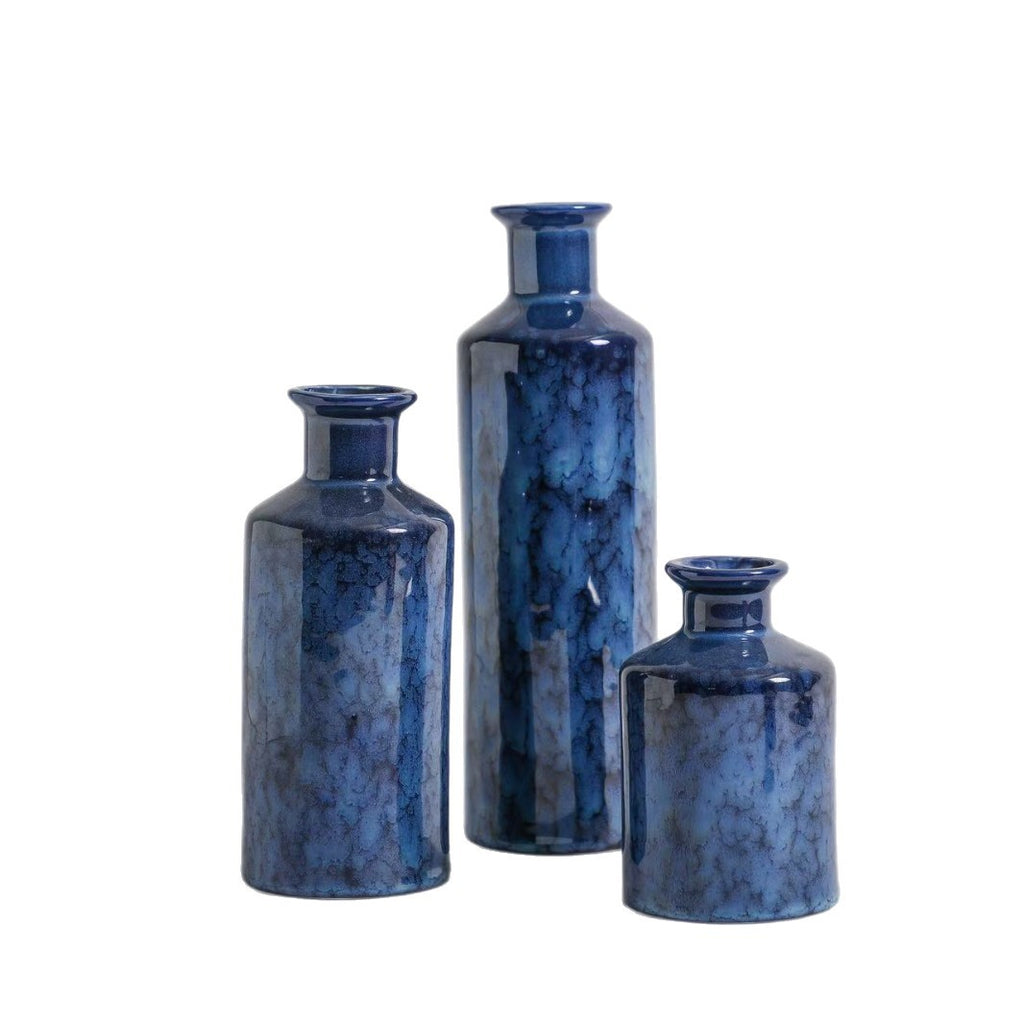 Keramik-Vase Set – 3 Stück, glasiert | LuxeStyle