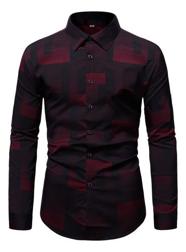 Herren Langarmshirt Atmungsaktiv im Color-Block – Bild 3 | LuxeStyle