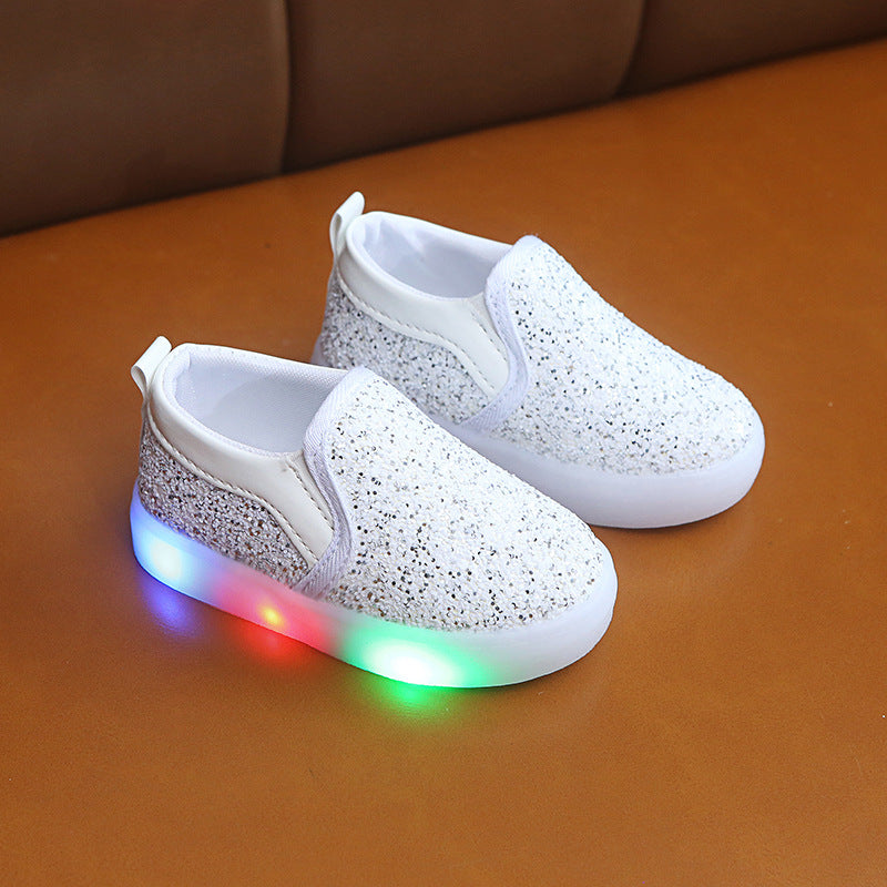 LED-Sneakers für Kinder mit Pailletten – Bild 7 | LuxeStyle