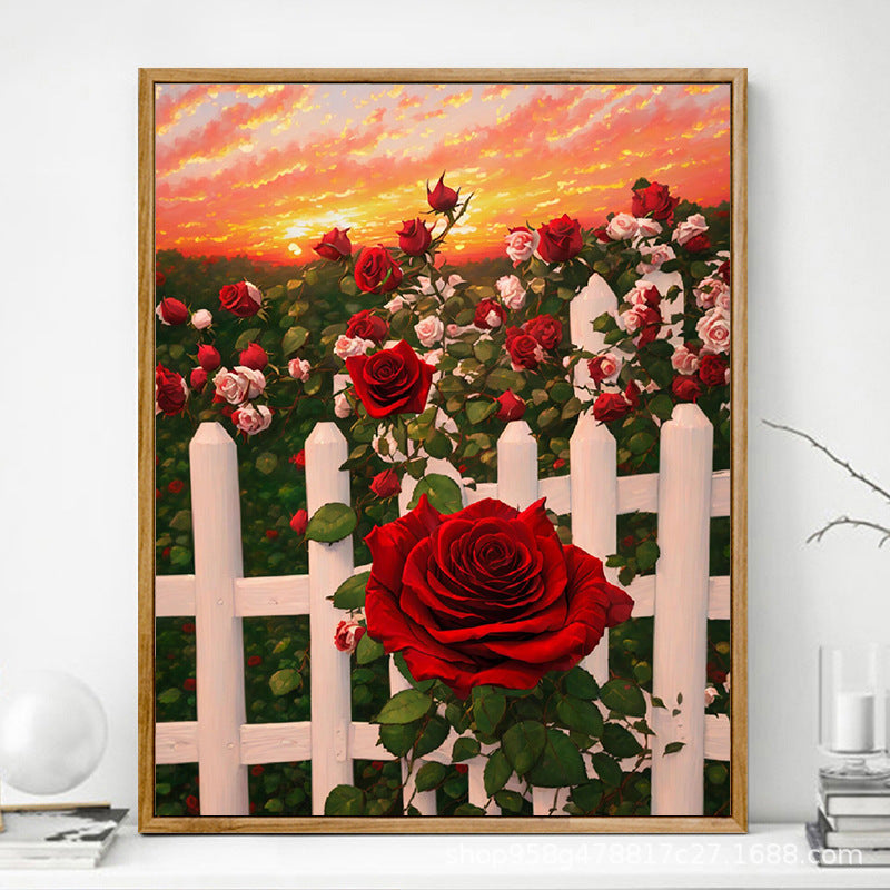 Digitale Ölgemälde - Rose – Bild 4 | LuxeStyle
