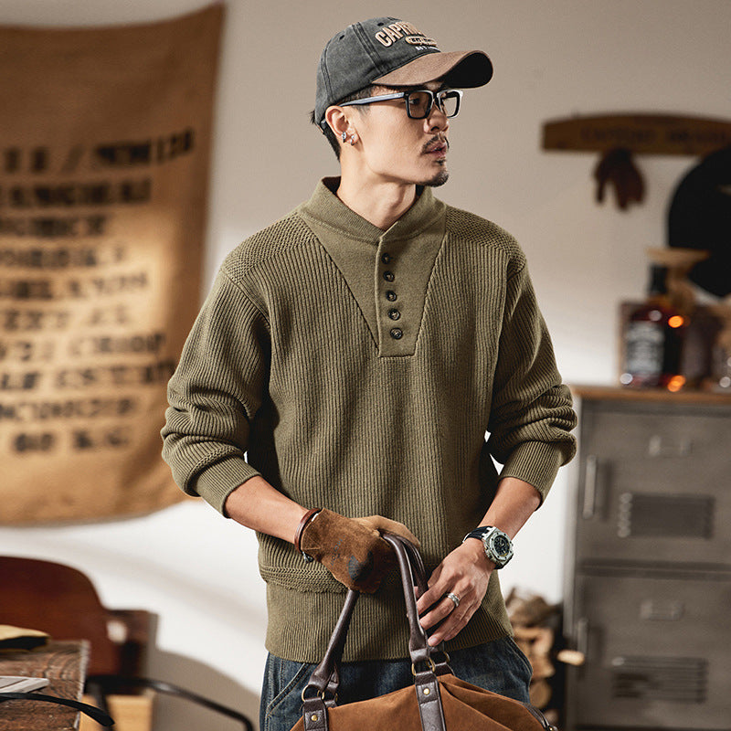 Edgy Henley-Pullover