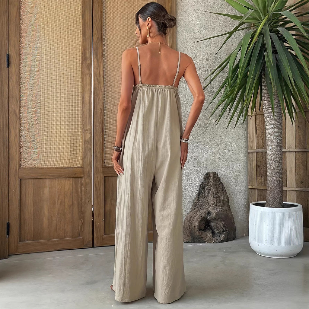 Jumpsuit mit Bindedetail – Bild 3 | LuxeStyle