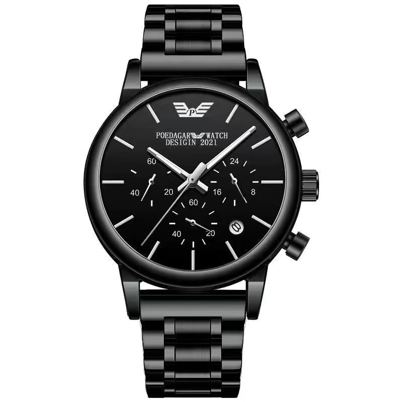 Multifunktionale, wasserdichte Herrenuhr mit Leuchtfunktion – Bild 1 | LuxeStyle
