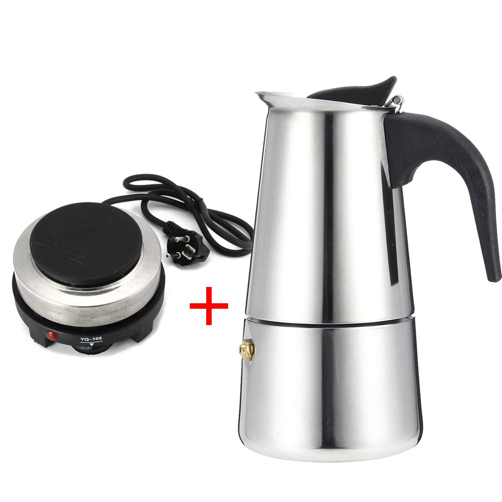 Moka Kaffeekocher-Set mit Elektroherd – Bild 4 | LuxeStyle