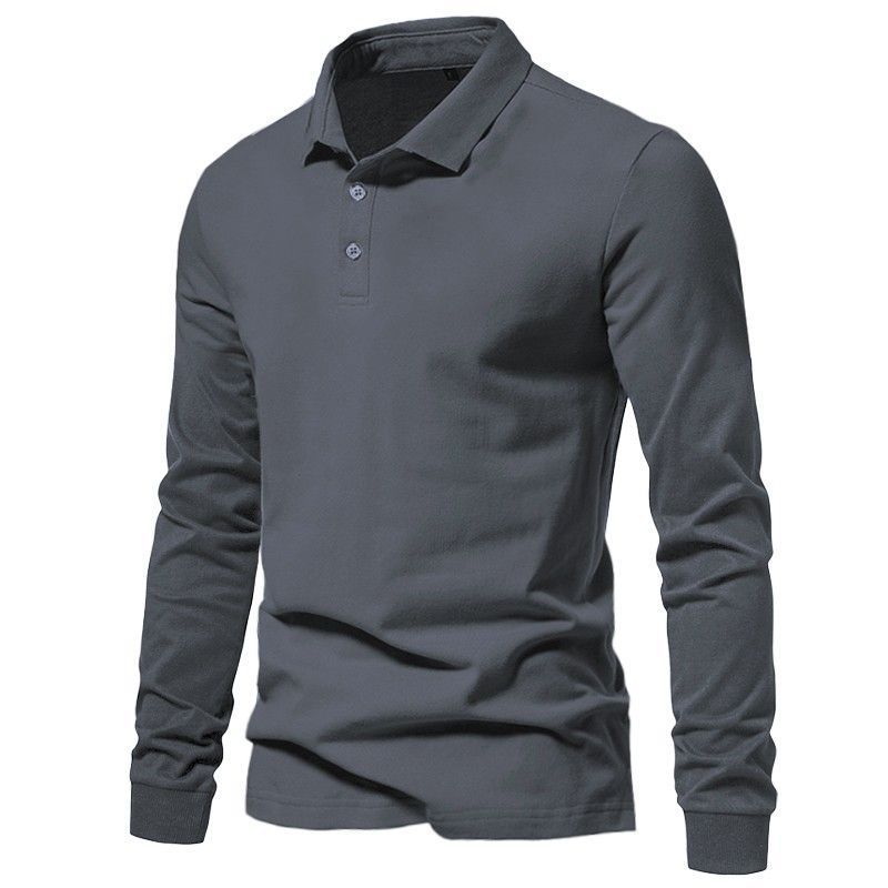 Herren Langarm-Polo aus Kaninchenhaar-Mix