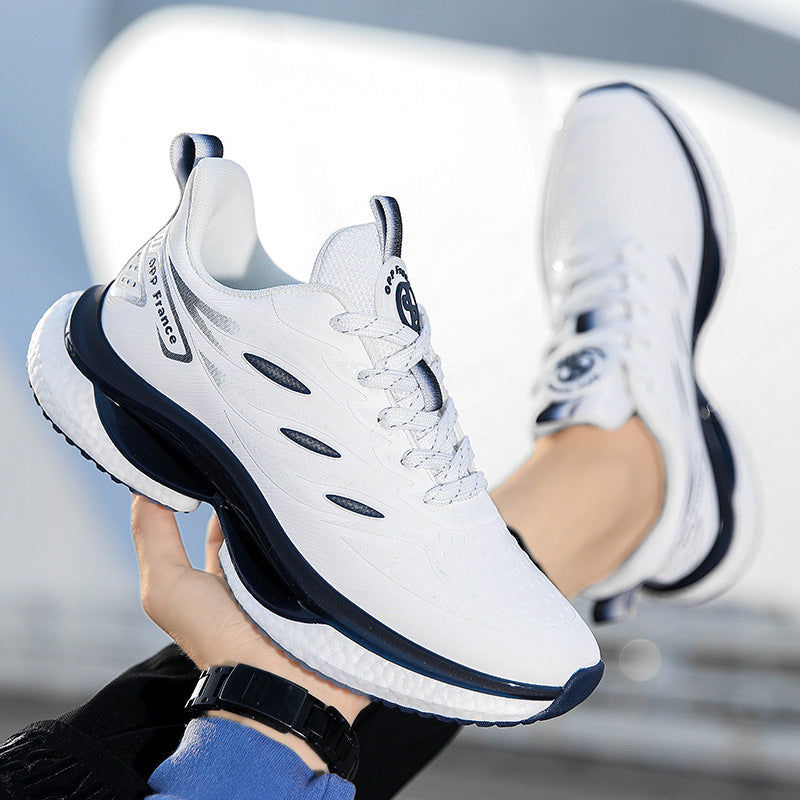 Sneaker aus Leder mit runder Zehenkappe – Bild 3 | LuxeStyle