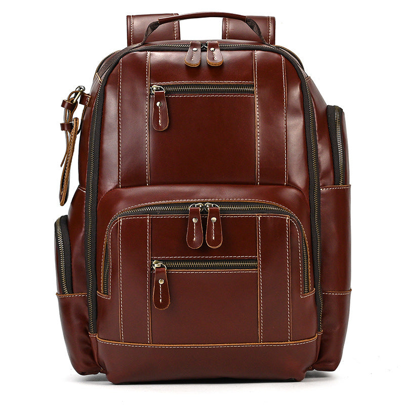 Lederrucksack Retro – Grosses Fassungsvermögen