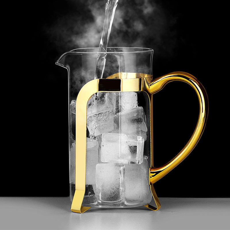 French Press Kaffeebereiter aus Borosilikatglas