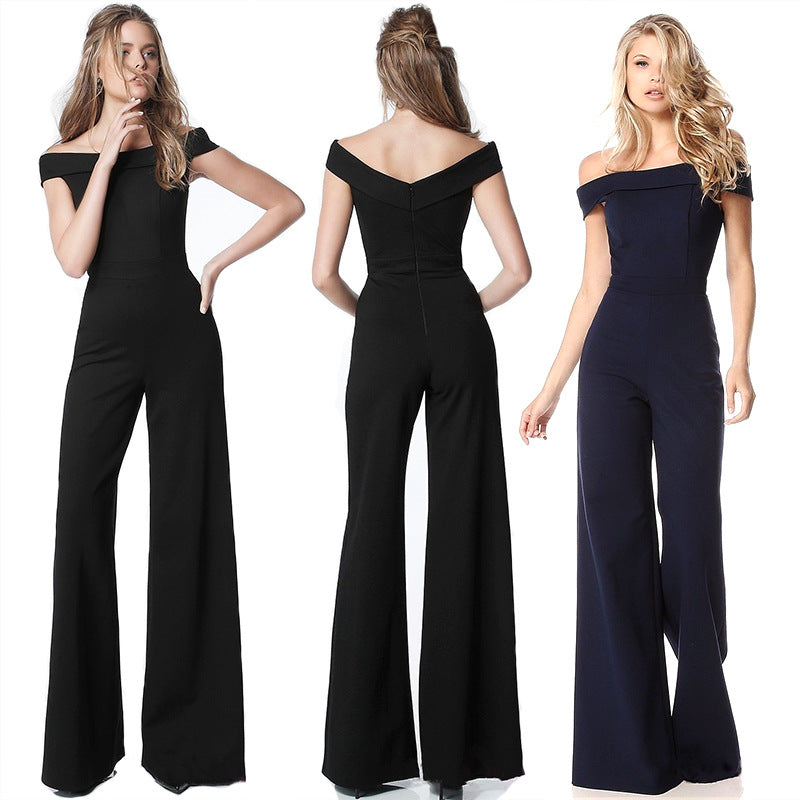 Off-Shoulder Casual Chic Jumpsuit