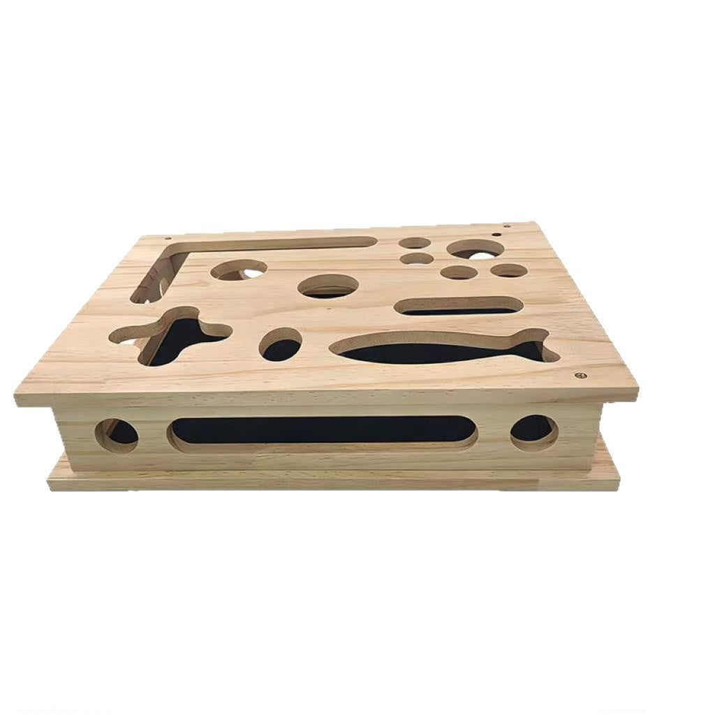 Kratzbox aus Holz für Katzen