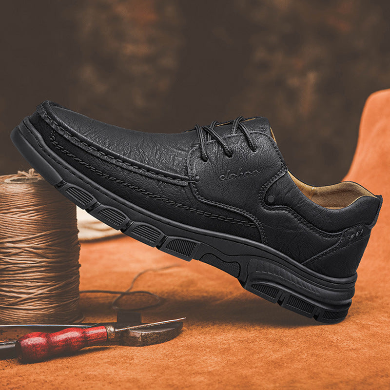 Herren-Sneaker aus Kunstleder mit Schnürung | LuxeStyle