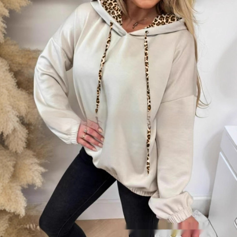 Leopard-Print Hoodie
