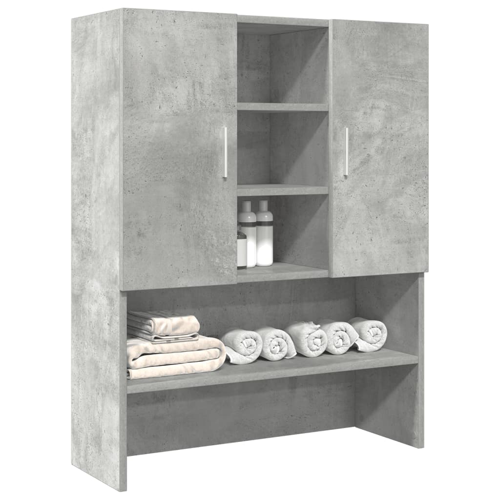Waschmaschinen-Schrank, Betongrau