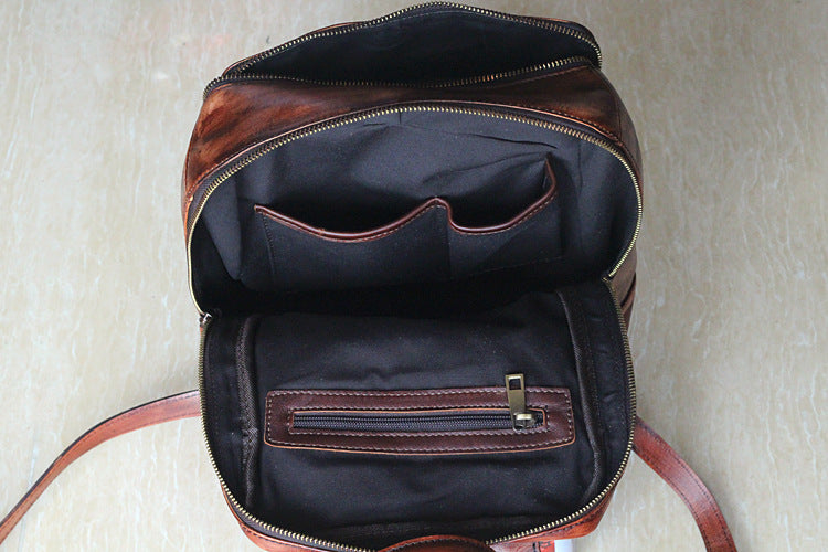 Rückentasche aus Vintage-Leder – Bild 2 | LuxeStyle