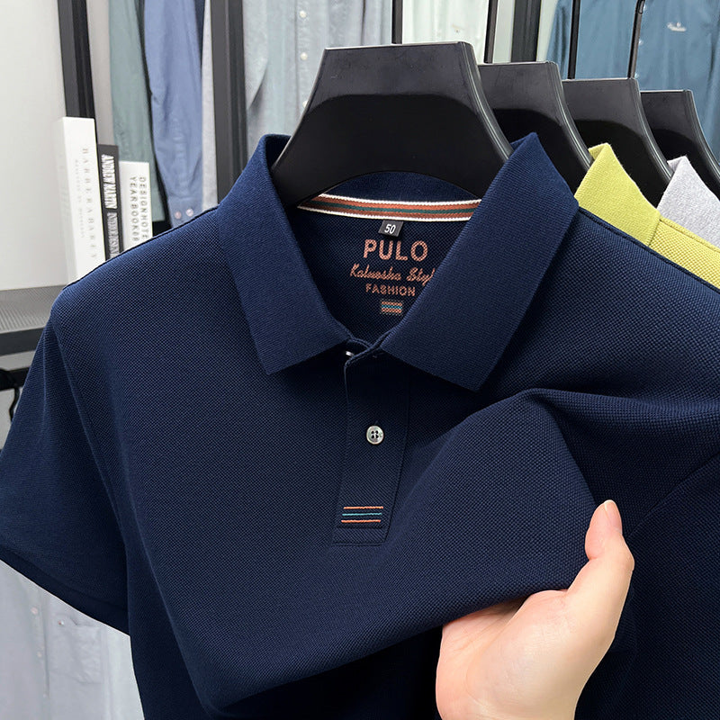 Polo-Shirt Kurzarm Sommer Revers Baumwolle