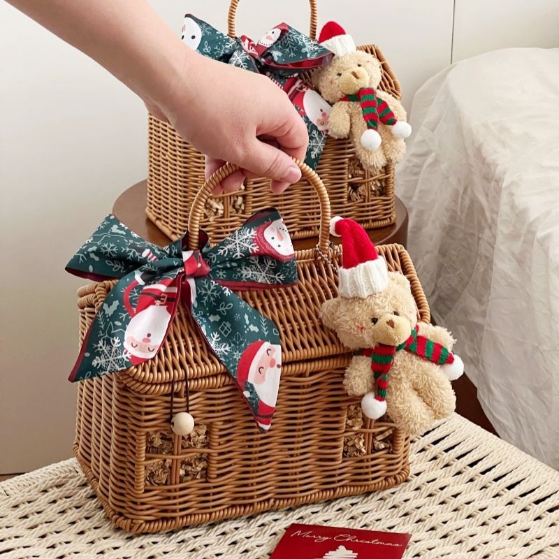 Tragbarer Korb für Weihnachtsgeschenke | LuxeStyle