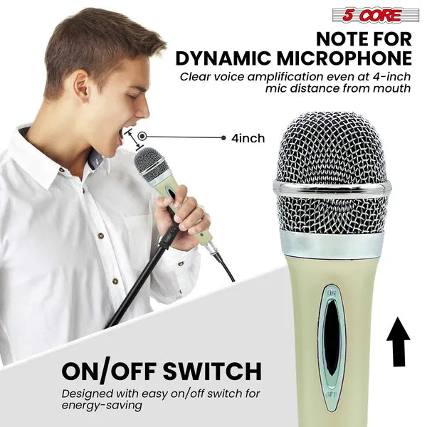 Dynamisches Gesangsmikrofon mit XLR-Kabel – Ansicht 5