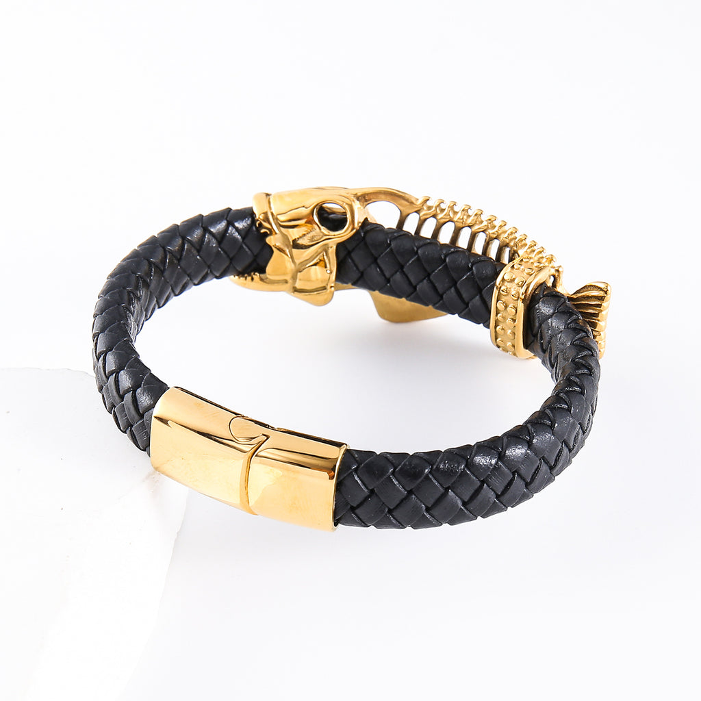 Gold-Lederarmband – Bild 5 | LuxeStyle