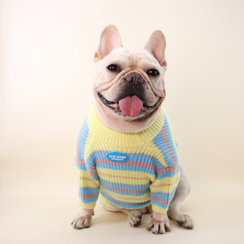 Hundepullover gestreift | LuxeStyle