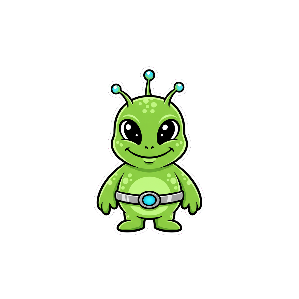 Sticker «Alien Green»