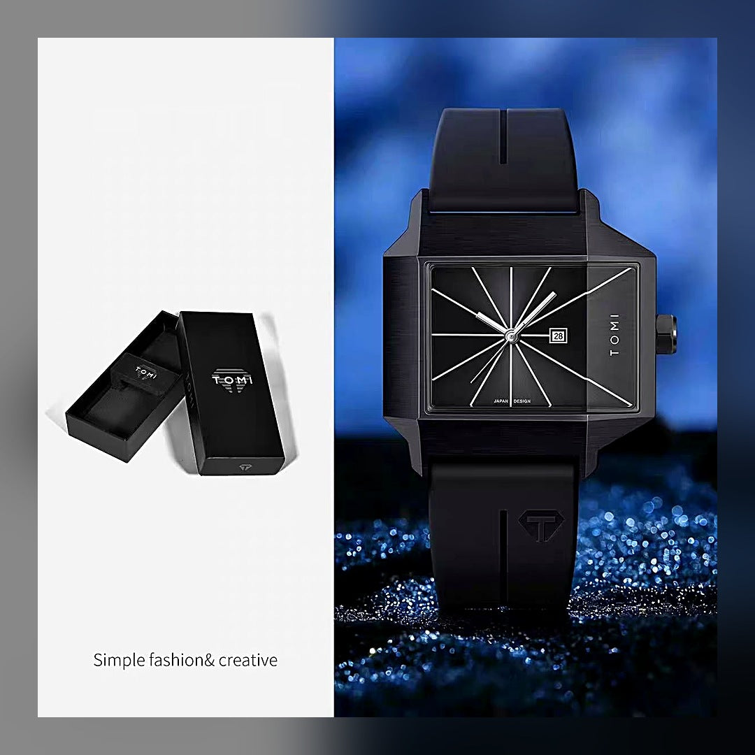 LuxeStyle-Edit · Armbanduhr «Rettangolo» – Rechteckig, Unisex