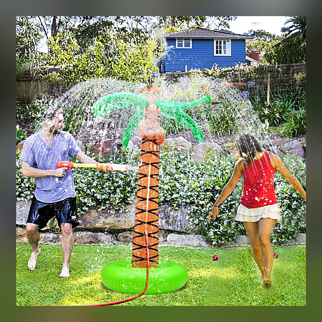 LuxeStyle-Edit · Aufblasbarer Palmen-Wassersprinkler XXL – Garten-Wasserspielzeug für Kinder & Erwachsene