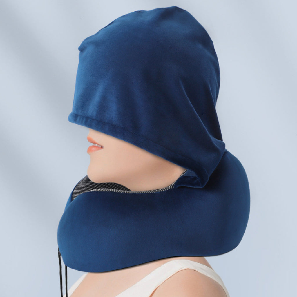 Nackenkissen mit Kapuze und Memory-Schaum – Bild 8 | LuxeStyle