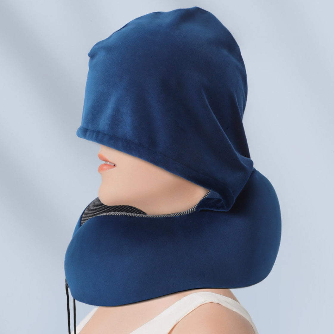 Nackenkissen mit Kapuze und Memory-Schaum – Bild 8 | LuxeStyle