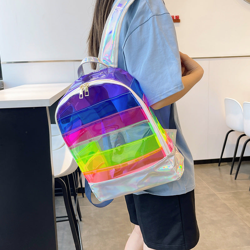 Transparenter PVC Rucksack mit grossem Fassungsvermögen – Bild 7 | LuxeStyle