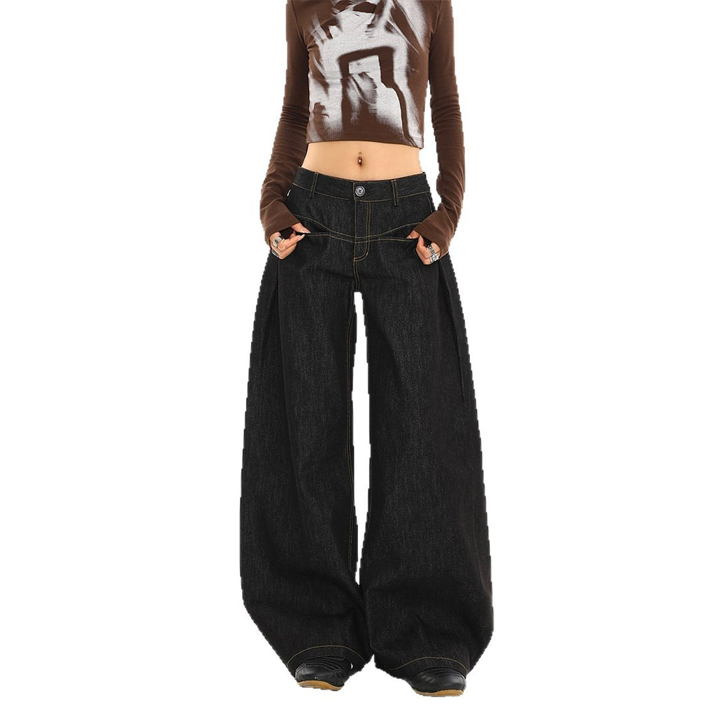 Low-Rise Scissor Cut Jeans für Damen
