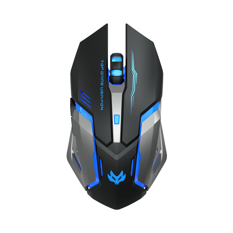 Drahtlose Gaming-Maus, stumm und ergonomisch