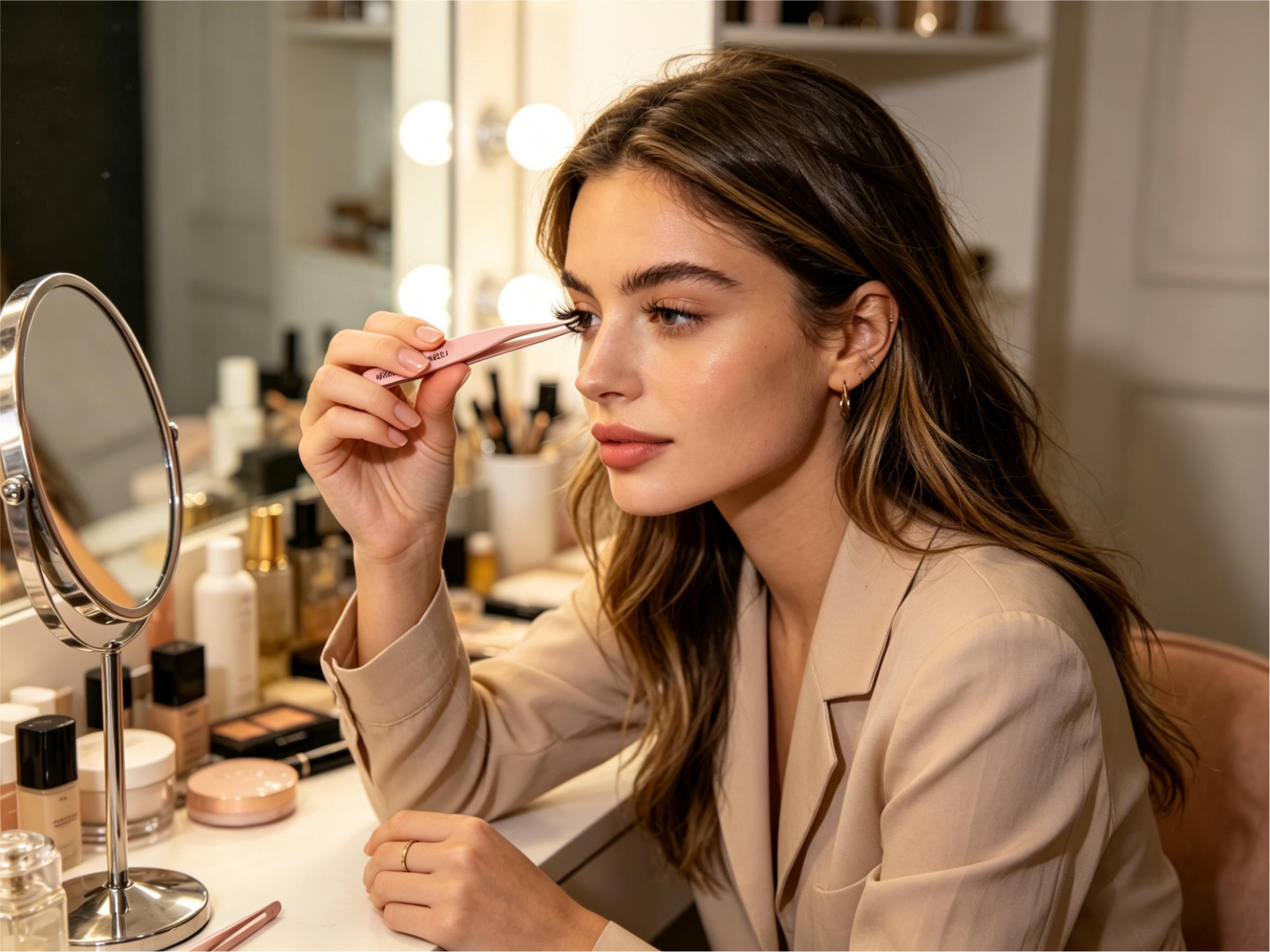 Antihaft-Wimpernpinzette mit Präzisionsspitze – Ansicht 4