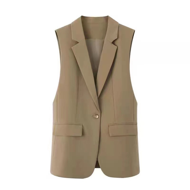 Elegante Slim-Fit Weste mit Split-Panel