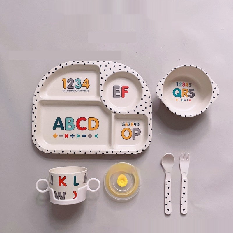 Kinder Geschirr-Set aus Bambusfaser