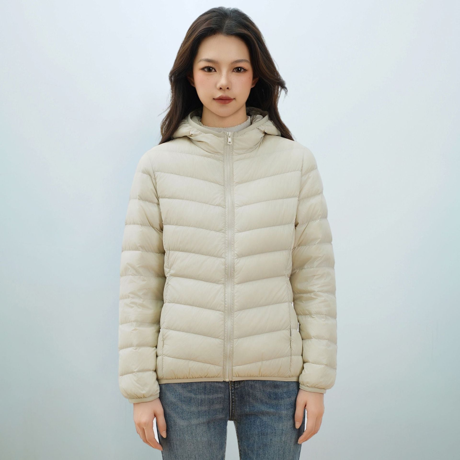 Leichte Daunenjacke für Herbst und Winter