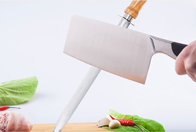 Messer-Wetzstahl mit Holzgriff – Bild 1 | LuxeStyle